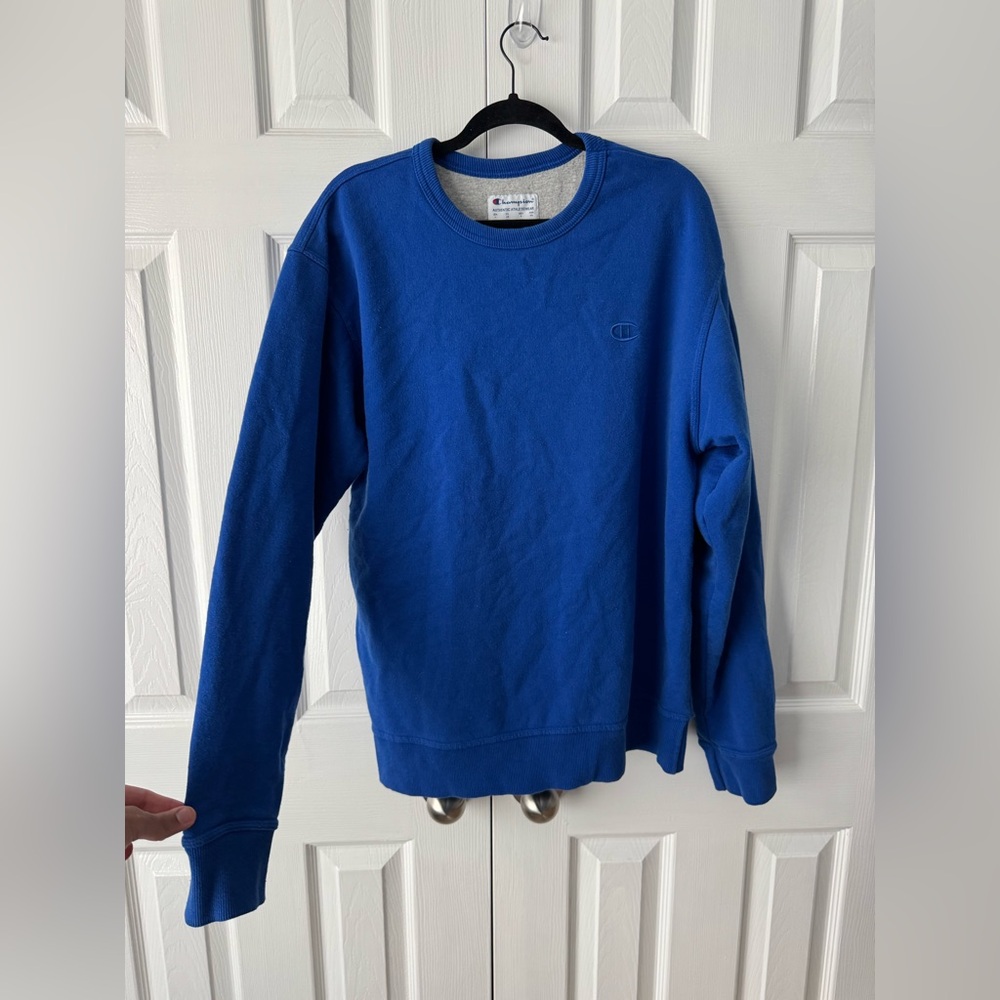 Champion Authentic Athleticwear Cobalt Blue Crewneck Sweatshirt L Made in USA
